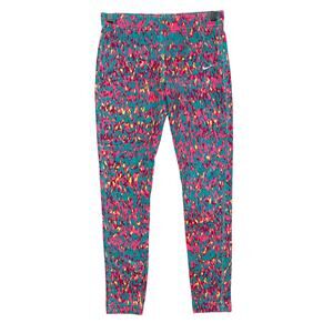 Nike Leggings Girls M Colorful Loud Athleisure Athletic Sporty Casual Hip Hop